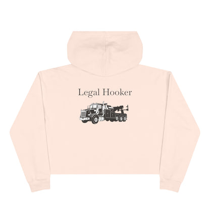 Legal H**ker Heavy Tow Truck Women's Crop Hoodie
