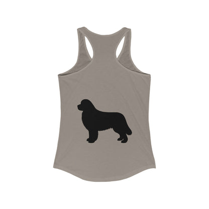 Newfie Silhouette Women's Racerback Tank