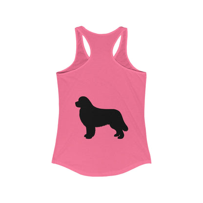 Newfie Silhouette Women's Racerback Tank