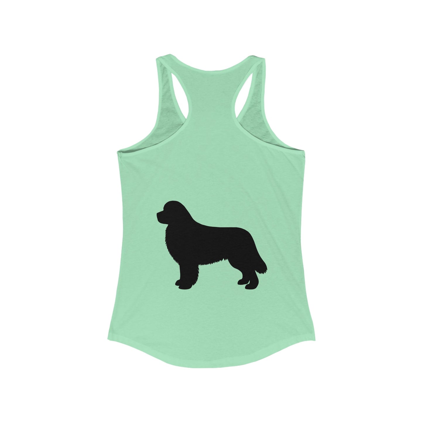 Newfie Silhouette Women's Racerback Tank