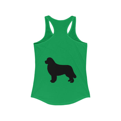 Newfie Silhouette Women's Racerback Tank