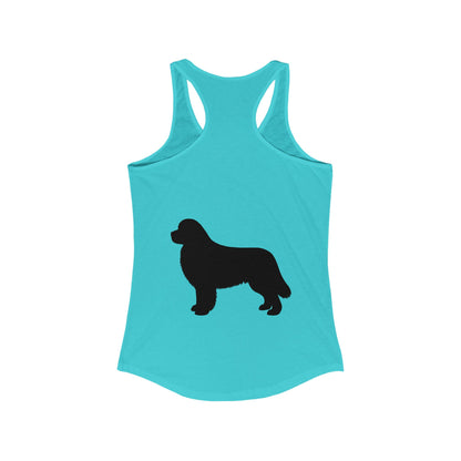 Newfie Silhouette Women's Racerback Tank