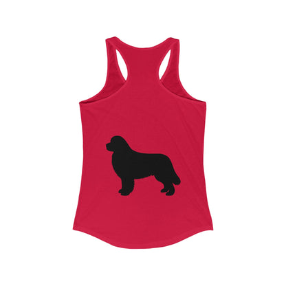Newfie Silhouette Women's Racerback Tank