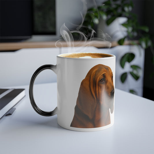 Bloodhound Head Color Changing Mug