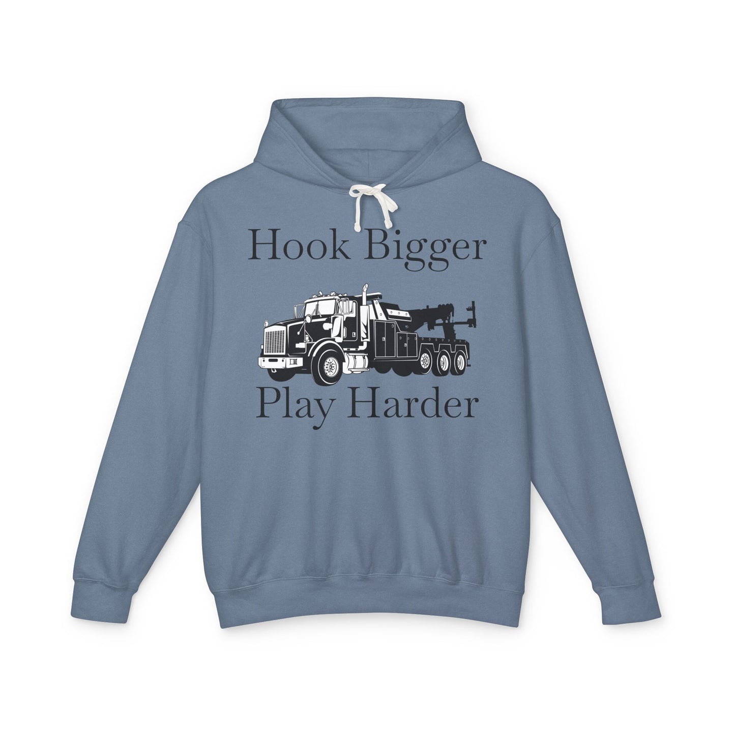 Hook Bigger Heavy Tow Truck Unisex Lightweight Hoodie