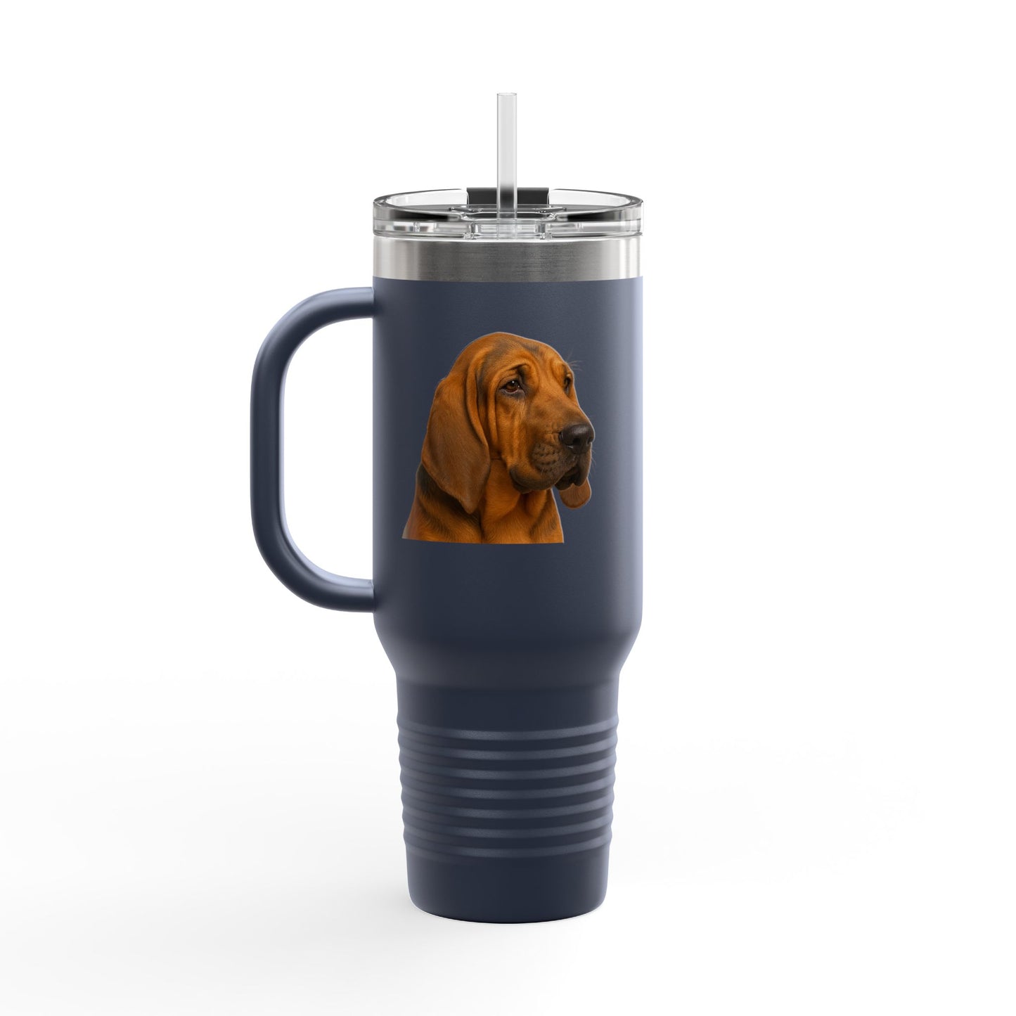 Bloodhound Head Insulated Travel Mug