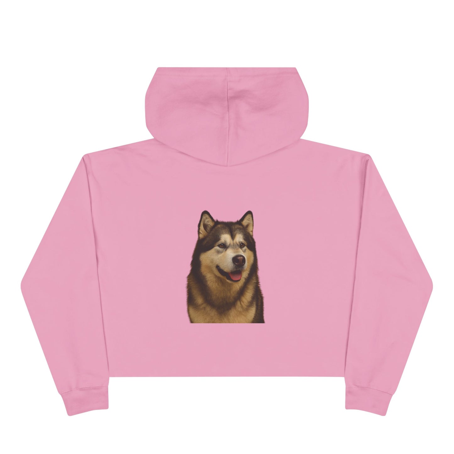 Malamute Head Women's Crop Hoodie
