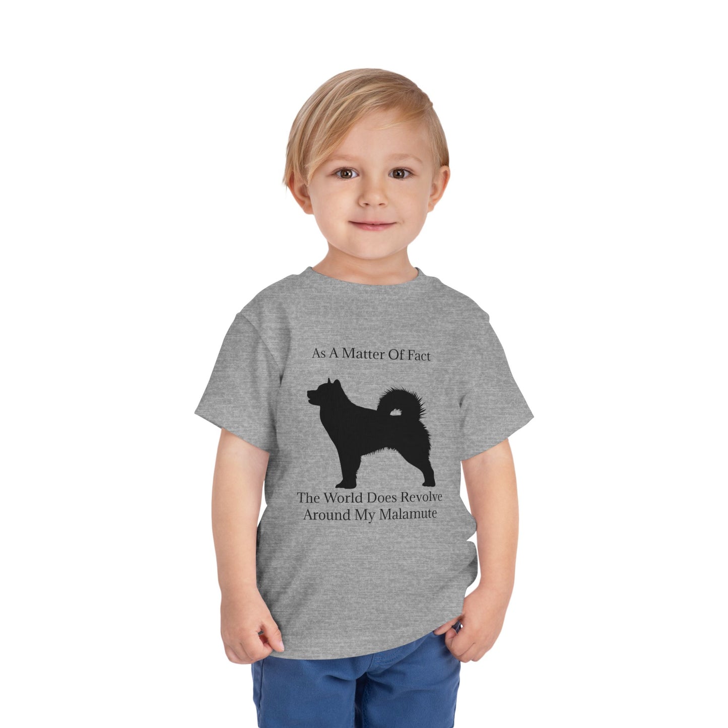 Matter Of Fact Malamute Toddler Unisex Short Sleeve Crewneck Tee