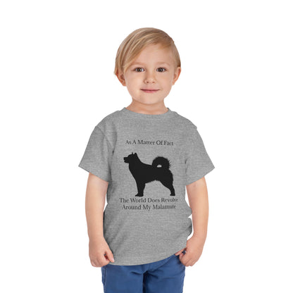 Matter Of Fact Malamute Toddler Unisex Short Sleeve Crewneck Tee