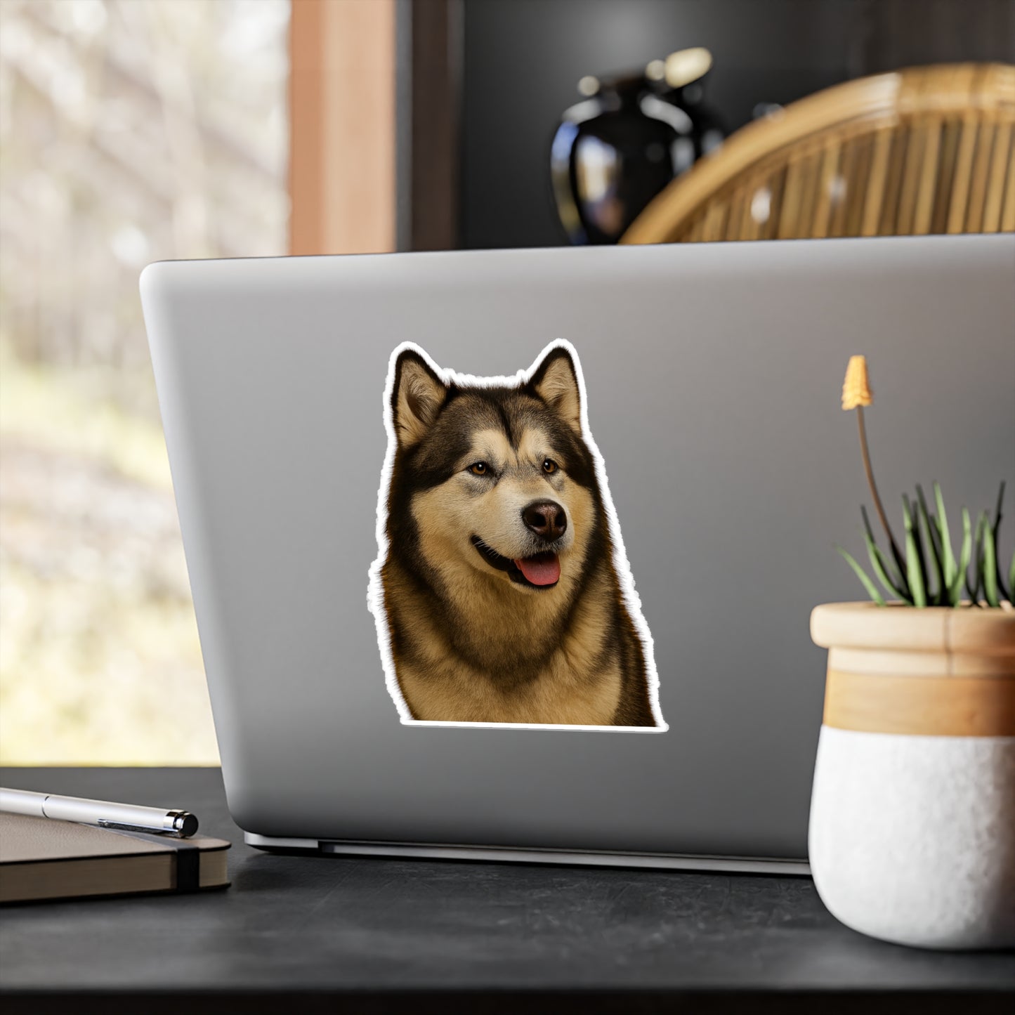 Malamute Head Vinyl Decal