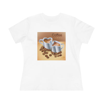 Coffee With Love Women's Short Sleeve Crewneck Tee