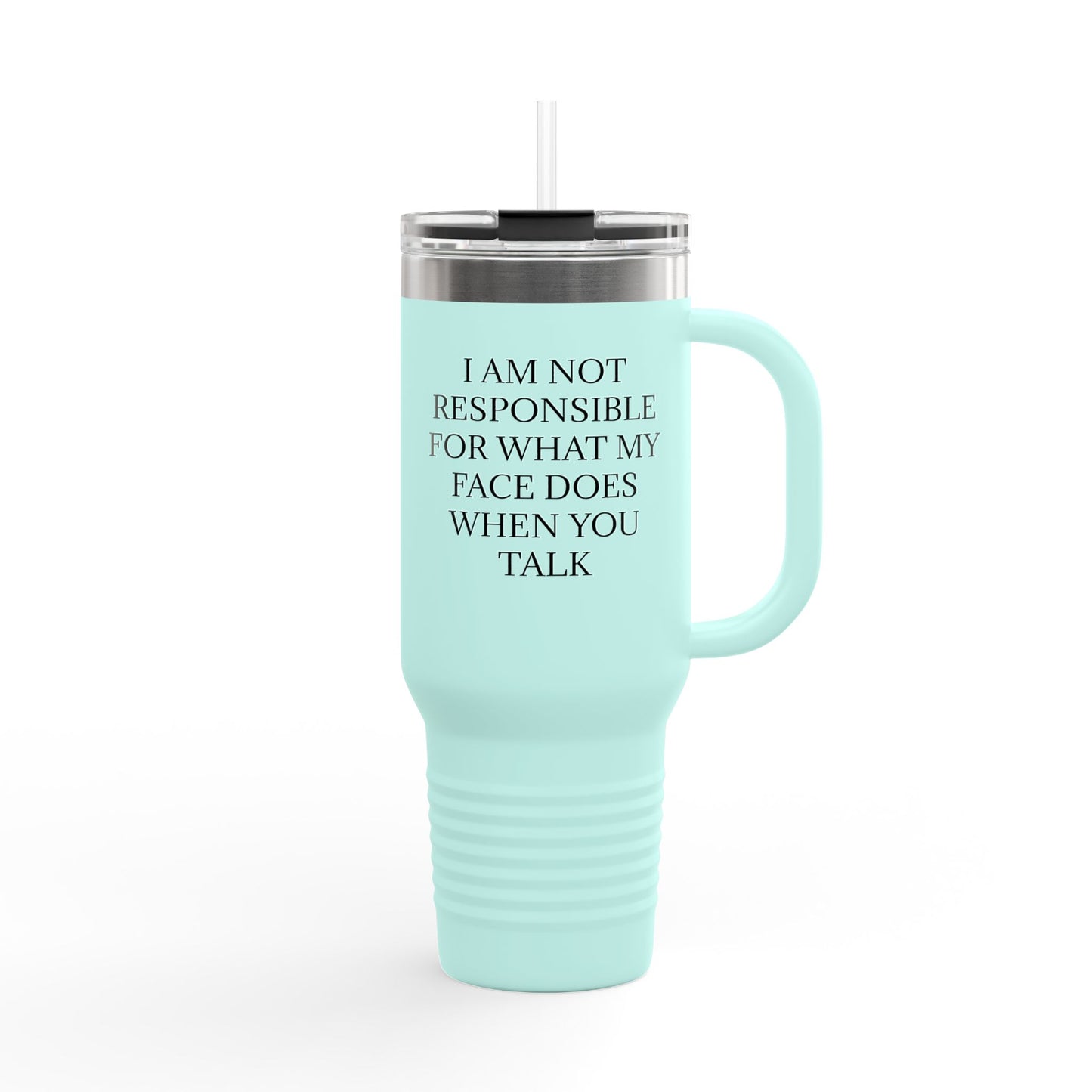 When You Talk Insulated Travel Mug