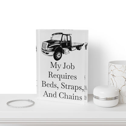 Beds, Straps, And Chains Acrylic Photo Block