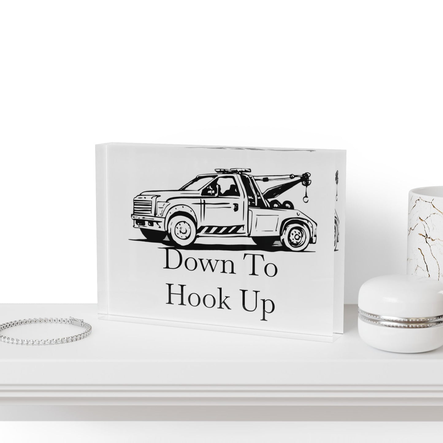 Down To Hook Up Acrylic Photo Block