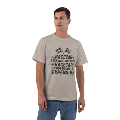 Racecar Backwards Men's Short-Sleeve Crewneck Tee