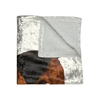 Tracking You Crushed Velvet Blanket