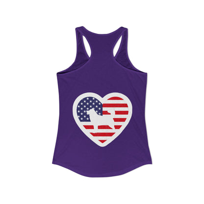 Malamute Flag Women's Racerback Tank