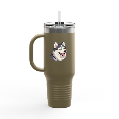 Malamute Head Insulated Travel Mug