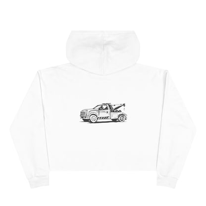 Wheel Lift Tow Truck Women's Crop Hoodie