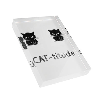 CAT-titude Acrylic Photo Block