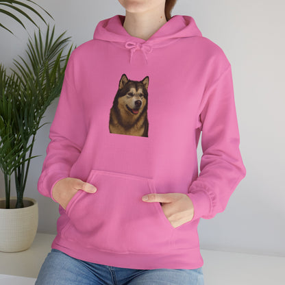 Malamute Head Unisex Hoodie