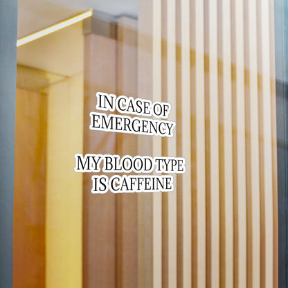 Blood Type Vinyl Decal