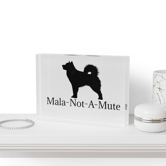Mala-Not-A-Mute Acrylic Photo Block