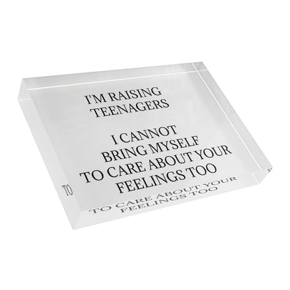 Raising Teenagers Acrylic Photo Block