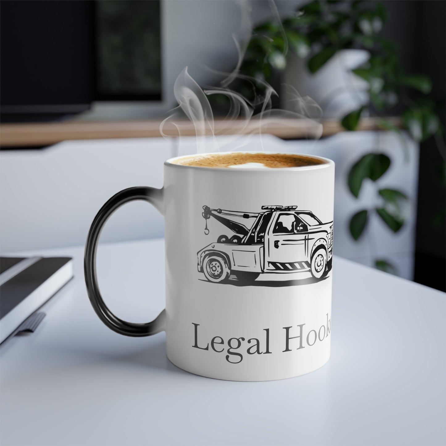 Legal H**ker Wheel Lift Tow Truck Color Changing Mug