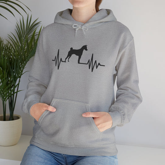 My Heart Beats For Basenjis Unisex Hoodie