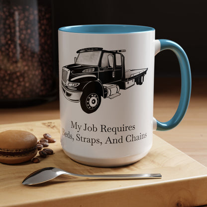 Beds, Straps, And Chains 2-Tone Coffee Mug