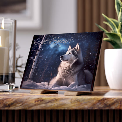 Got Snow? Ceramic Photo Tile