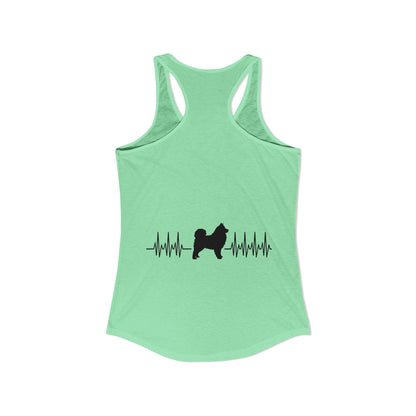 My Heart Beats For Samoyeds Women's Racerback Tank