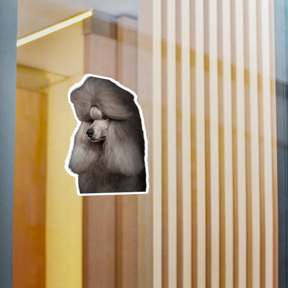 Poodle Head Vinyl Decal