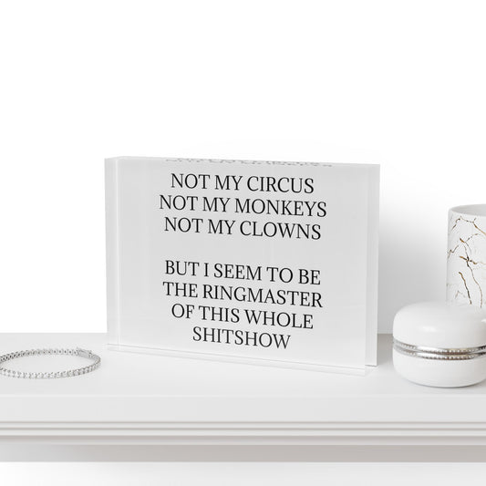 Ringmaster Acrylic Photo Block