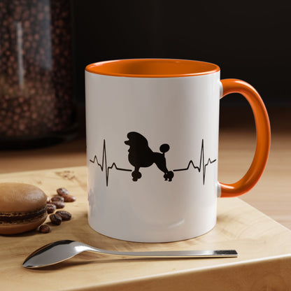 My Heart Beats For Poodles 2-Tone Coffee Mug