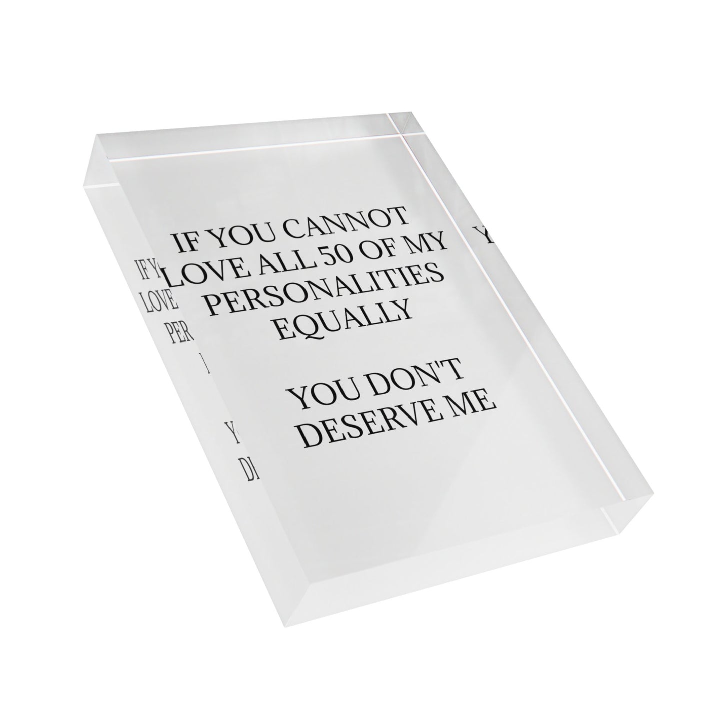 50 Personalities Acrylic Photo Block