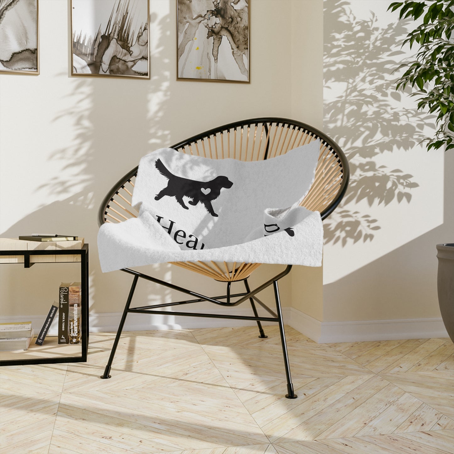 Heart Of Gold Velveteen Microfiber Blanket