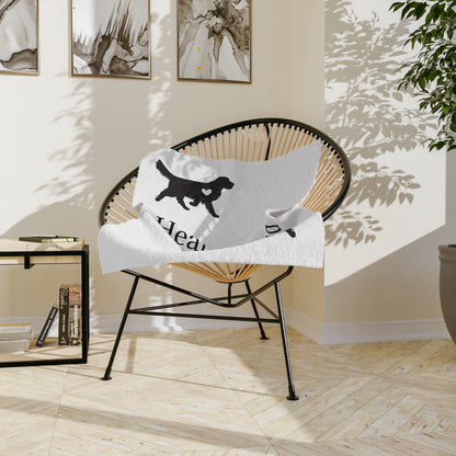 Heart Of Gold Velveteen Microfiber Blanket