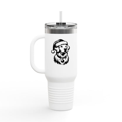 Santa Paws Golden Insulated Travel Mug