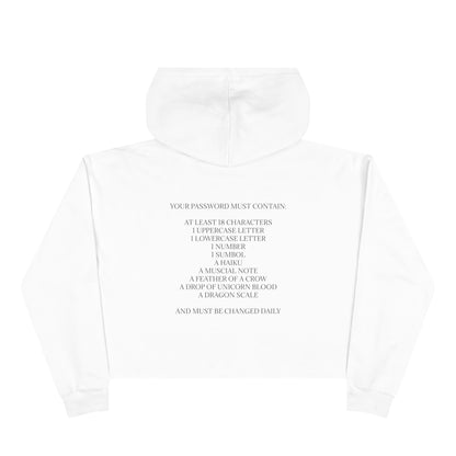 Password Women's Crop Hoodie