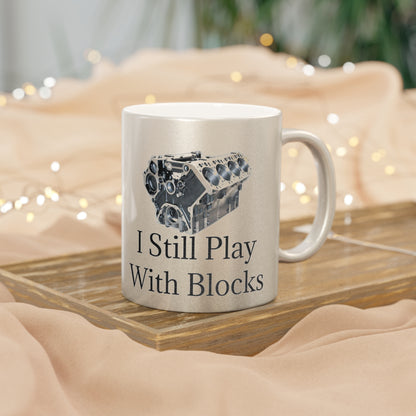 Play With Blocks Metallic Coffee Mug