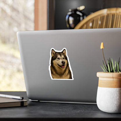 Malamute Head Vinyl Decal