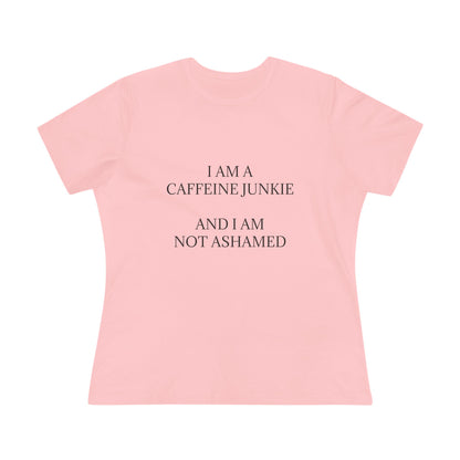 Caffeine Junkie Women's Short Sleeve Crewneck Tee
