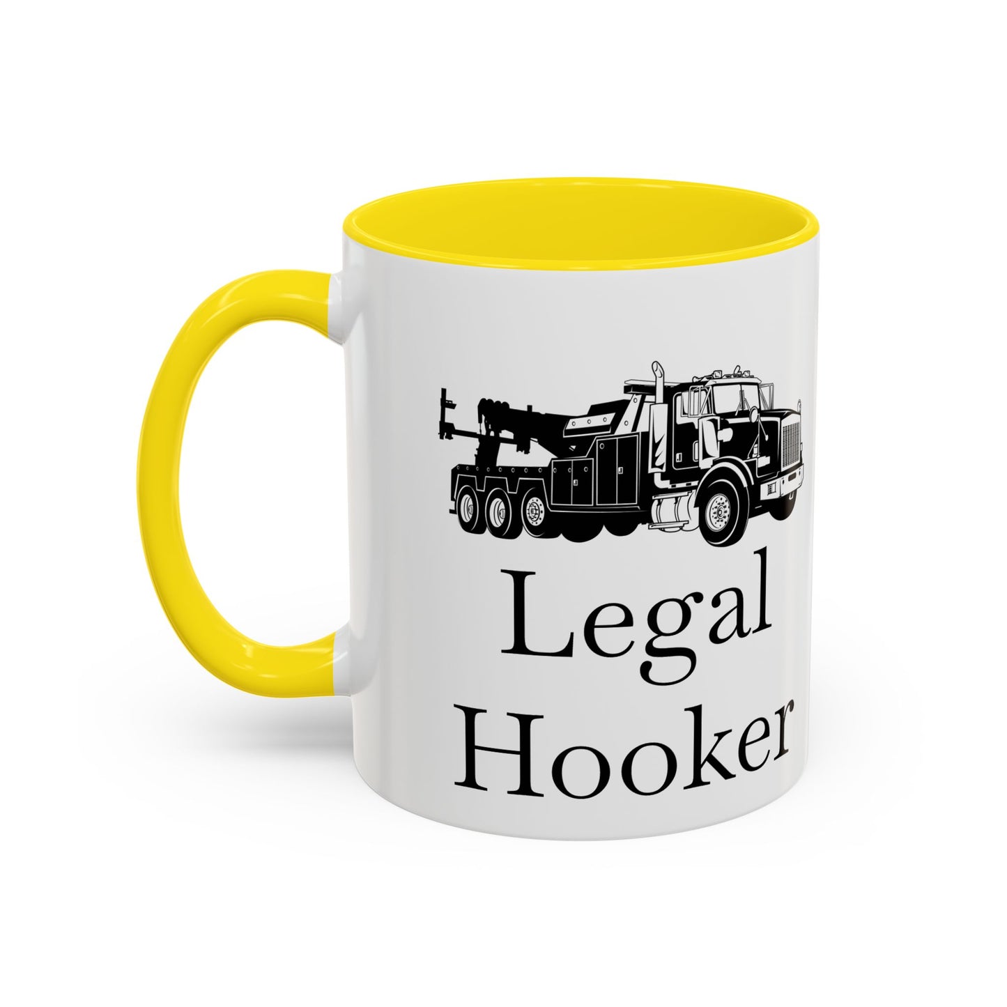 Legal H**ker Heavy Tow Truck 2-Tone Coffee Mug