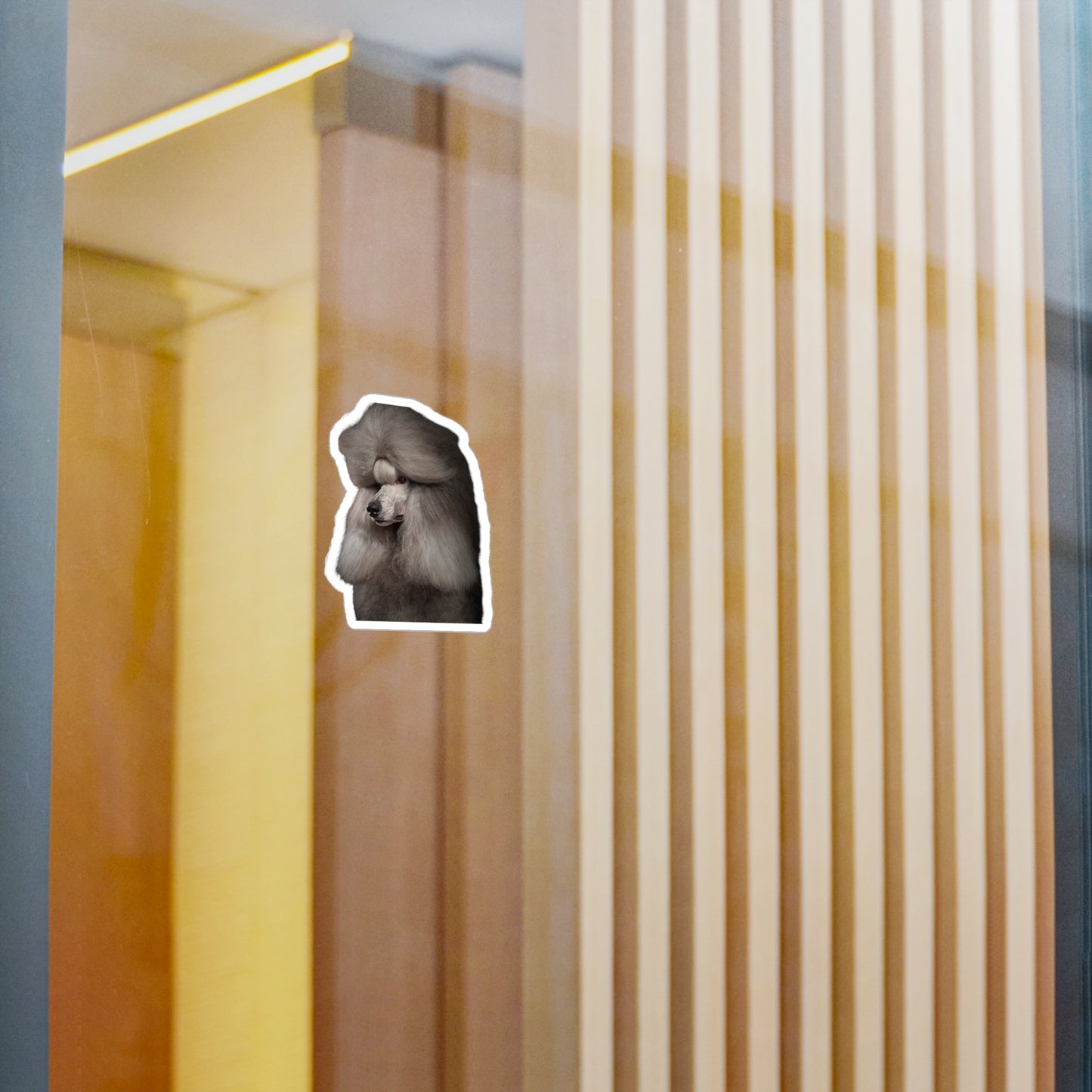 Poodle Head Vinyl Decal