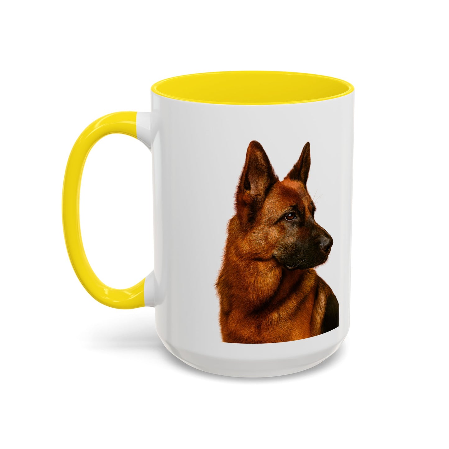German Shepherd Head 2-Tone Coffee Mug