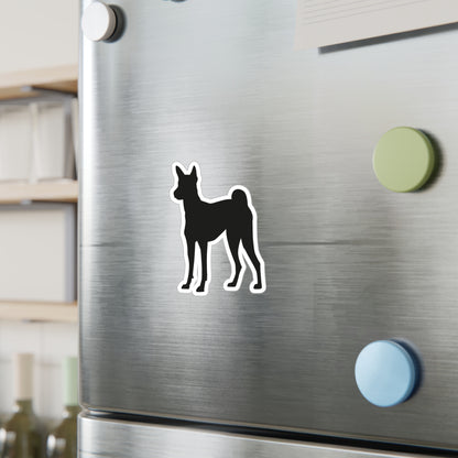 Basenji Silhouette Vinyl Decal