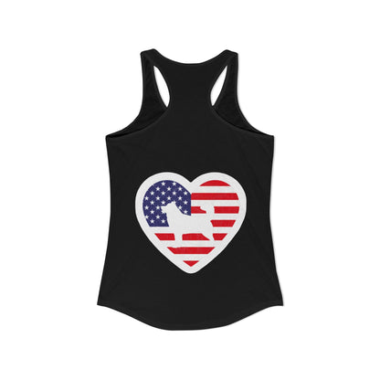 Malamute Flag Women's Racerback Tank