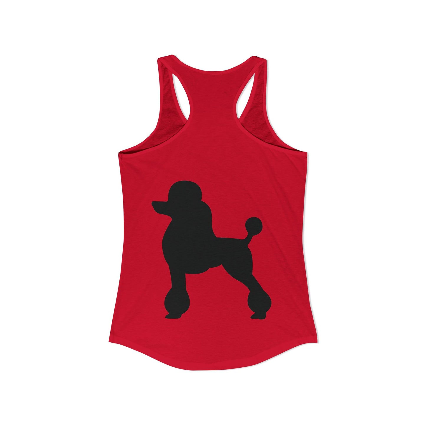 Poodle Silhouette Women's Racerback Tank